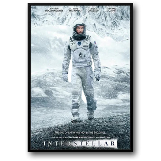 Nordic Style Space Sci-Fi Poster | Interstellar Canvas Wall Art | Science Fiction Movie Art Decor