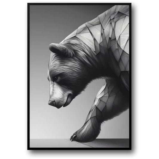 Bull & Bear Abstract | Modern Animal Art