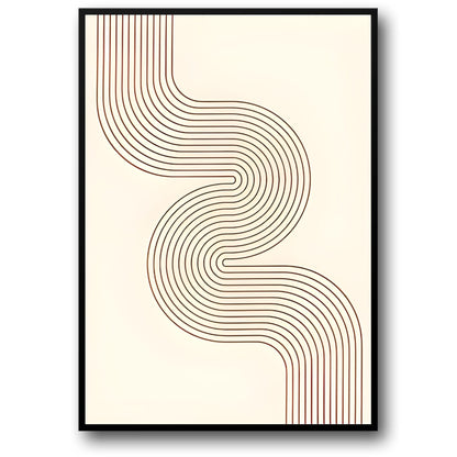 Monochrome Meereswellen | Moderne Küstenlandschaft