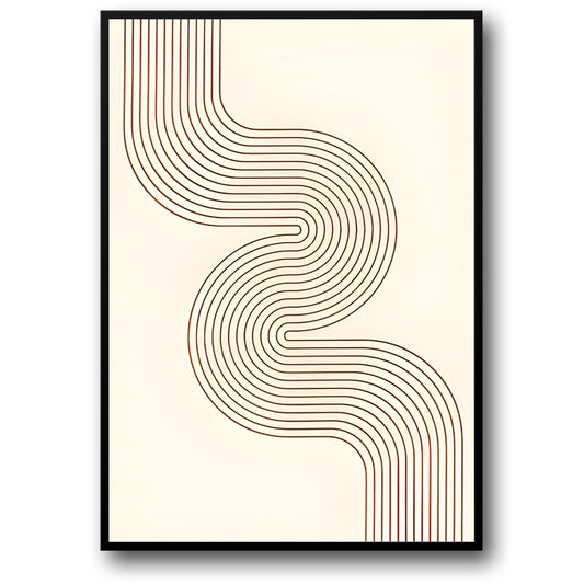 Monochrome Oceaangolven | Moderne Kustkunst
