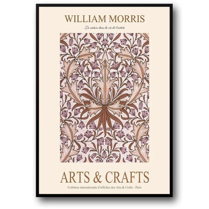 William Morris Poster | Hyacinth Design | Decorative Artwork | Home & Garden Decor | Vintage Style | Art Print