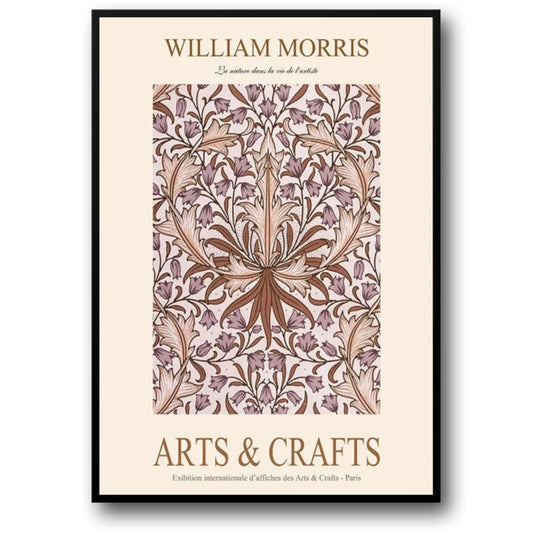 William Morris Poster | Hyacinth Design | Decorative Artwork | Home & Garden Decor | Vintage Style | Art Print