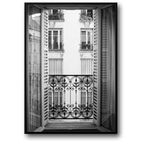 Pariser Fensteransicht | Architektonische Ansicht