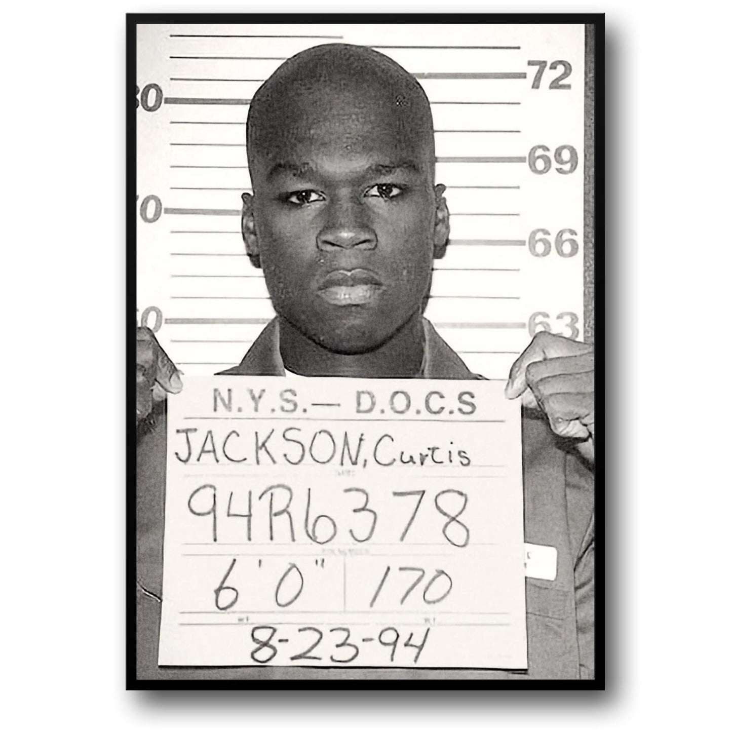 50 Cent Mugshot | Iconische Hip Hop