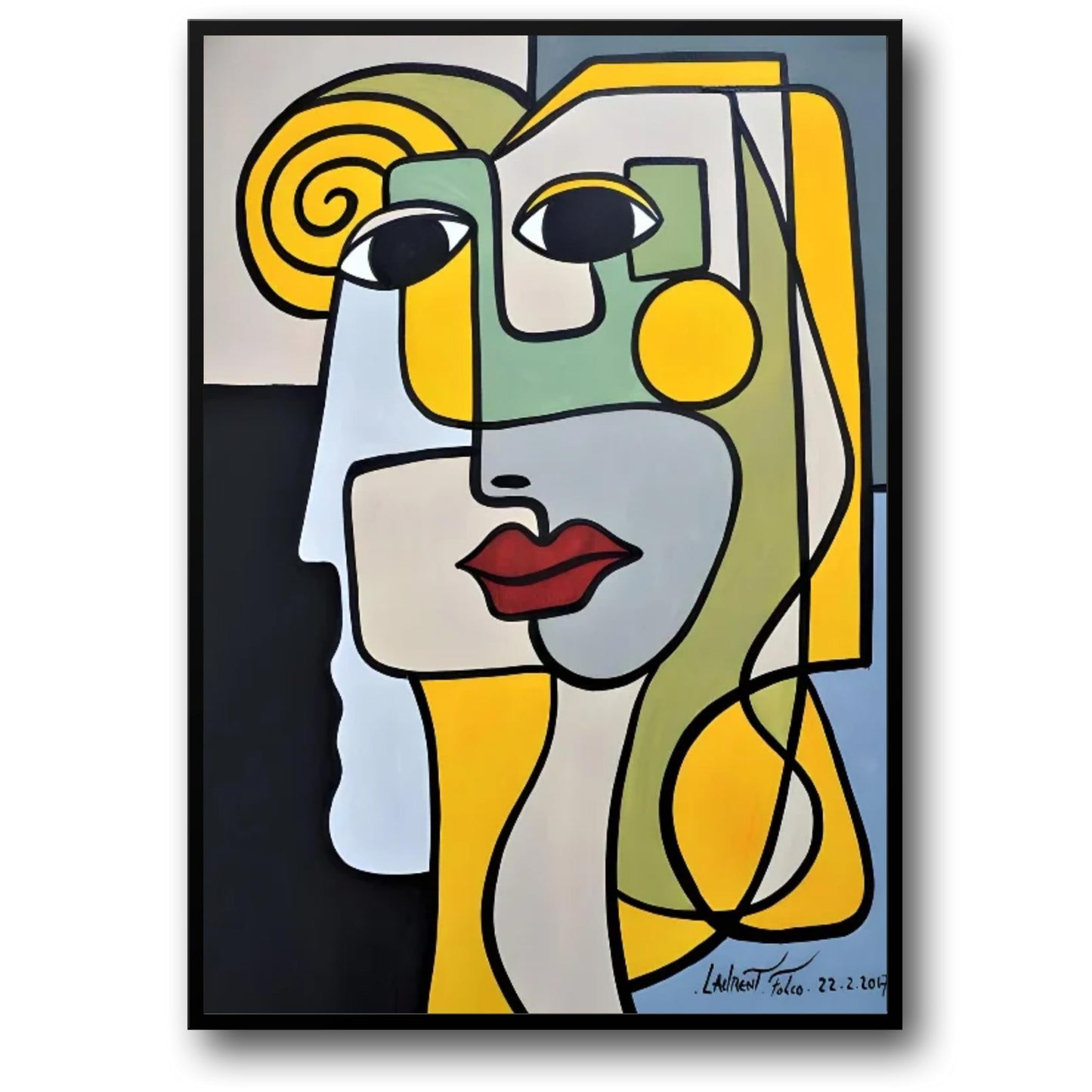 Abstrakter Vintage-Stil | Picasso-Ausstellung | Klassisches Anime