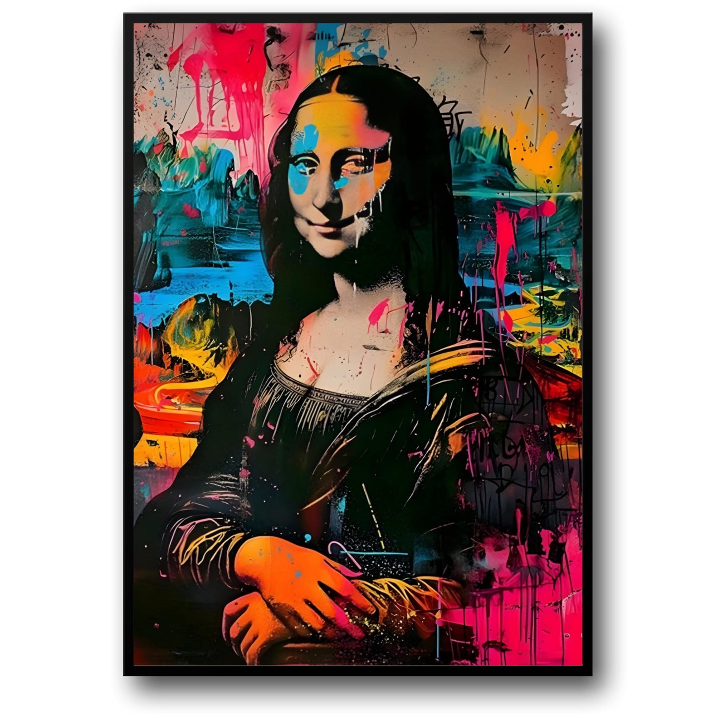 Mona Lisa Graffiti | Moderne Punk Renaissance