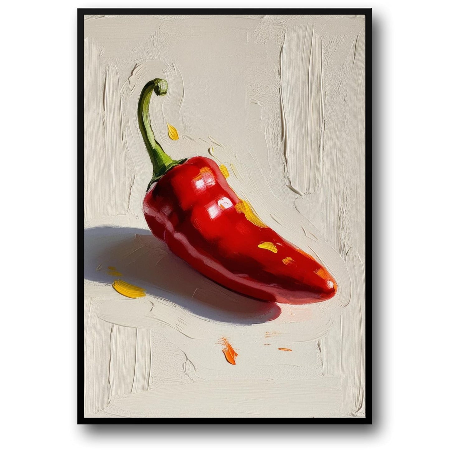 Kleurige Paprika Illustratie | Moderne Keuken Decor