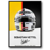 Formel 1 Helm Wandkunst Poster Formel 1 Rennen Leinwand Gemälde an der Wand Formel 1 Leinwand Kunst Bilder Home Wand Dekor Cuadro