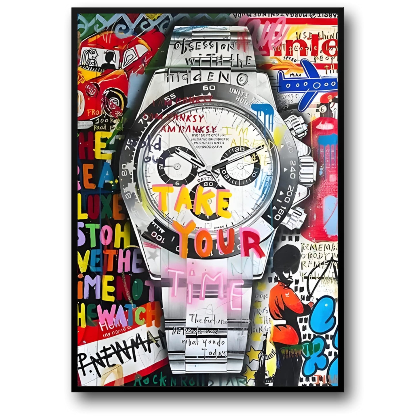 Graffiti Kunst | Eerbetoon aan Rolex Daytona | Stedelijke Stijl