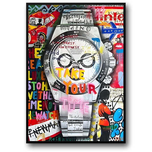 Graffiti Kunst | Eerbetoon aan Rolex Daytona | Stedelijke Stijl