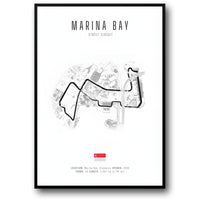 Streckenlayout Marina Bay F1