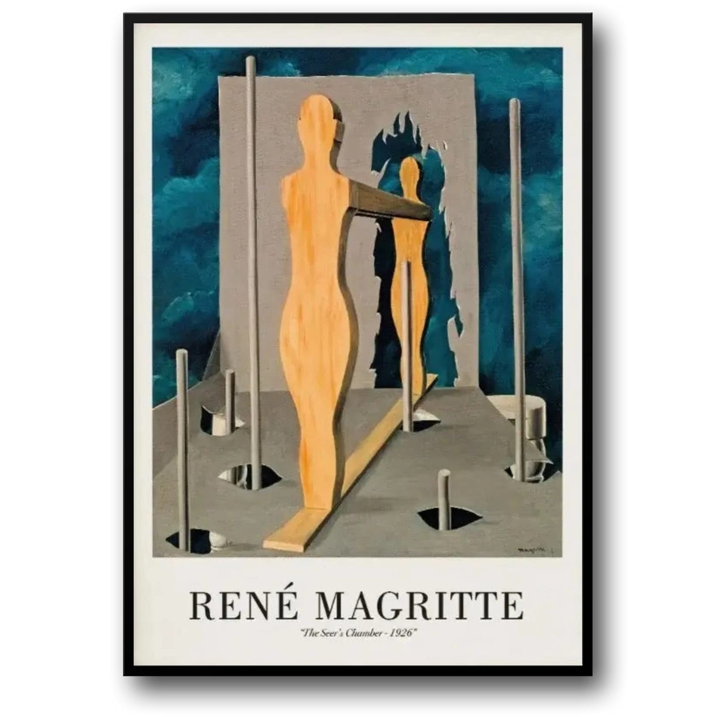 René Magritte | De Kamer van de Ziener 1926 | Surrealistische Vintage Stijl