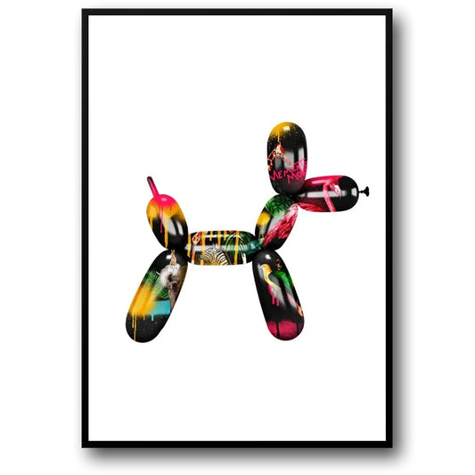 Pop Art Ballon Hond | Abstracte Moderne