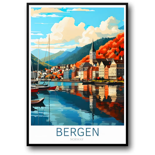 Bergen Noorwegen | Schilderachtige Reis Kunst