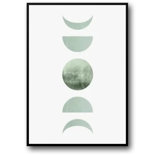 Modern Botanical Poster | Harmonic Green Aesthetics | Home Decor Artwork | Nature-Inspired Visual Art