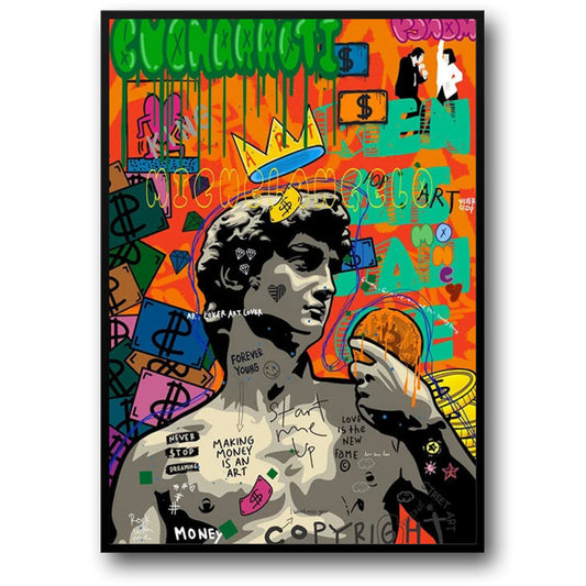 Scarface Mona Lisa | Graffiti Pop Portret
