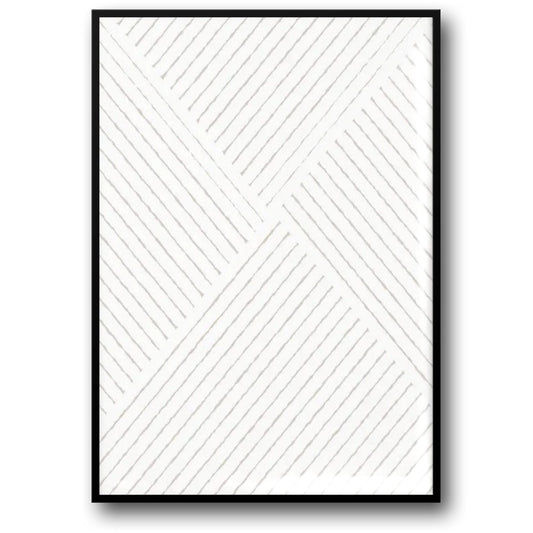 Abstract Textured Symmetry | Modern Wall Art Poster | Home Decor Print | Visual Artwork for Living Room or Office | Artwork in Soft Tones