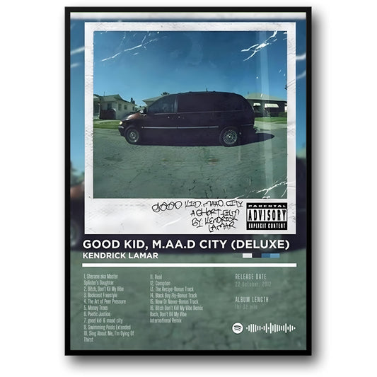 Good Kid, m.A.A.d city | Kendrick Lamar Album Kunst | Iconische Hip Hop