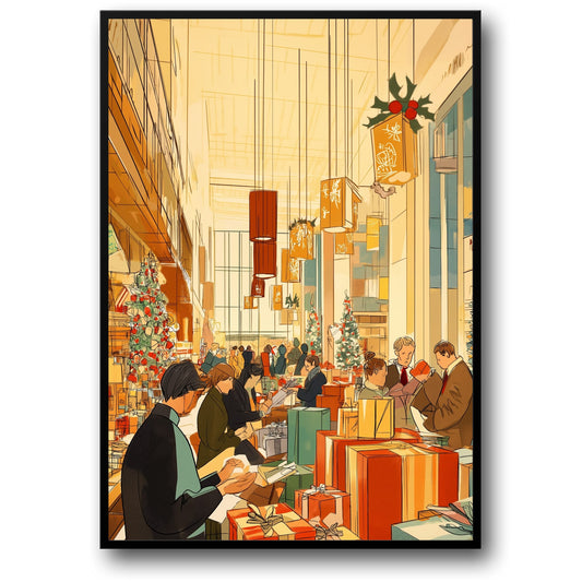 Festive Shopping Scene | Christmas Department Store