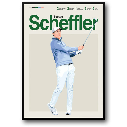Scottie Scheffler | Dynamische Kunst van Golflegendes