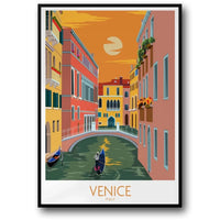 Venezianische Kanalszene | Italienisches Stadtbild | Malerisches Venedig