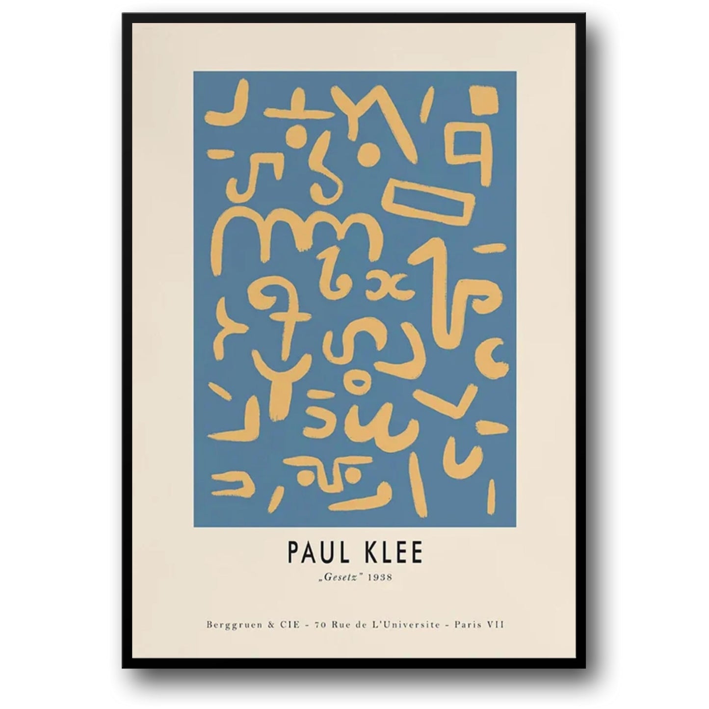 Paul Klee | Gesetz 1938 | Abstract Vintage Art