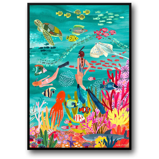 Abstrakte indische Landschaft