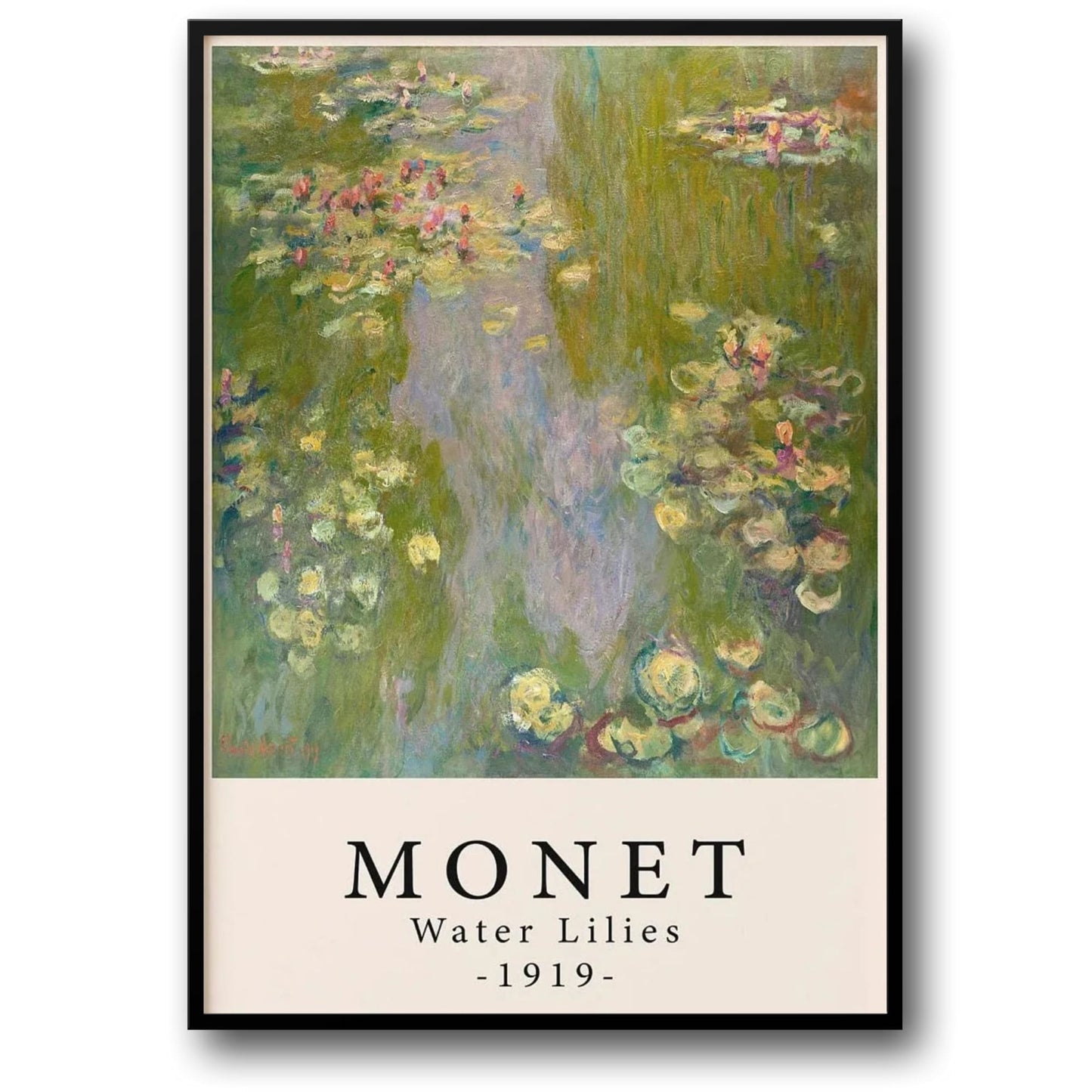 Monet's Waterlelies 1919 | Impressionistische Kunst