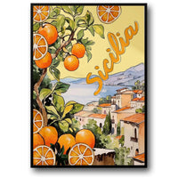 Sizilianische Orangen | Italienischer Vintage-Stil