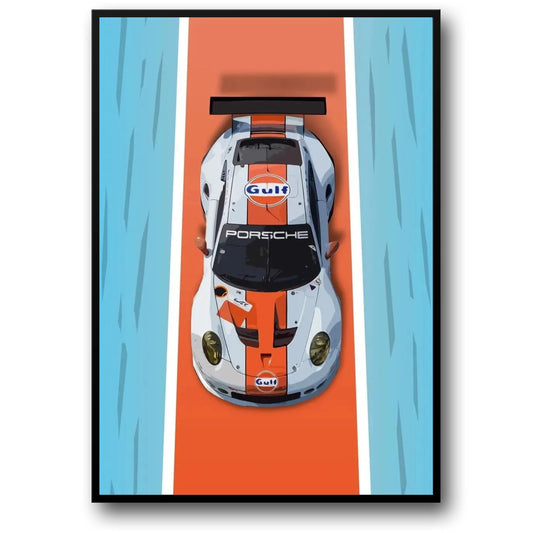 Porsche 911 RSR | Vintage Top-Down Racing