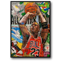 Straßengraffiti | Michael Jordan & Chicago Bulls