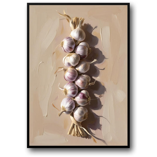 Knoflook Vlecht Illustratie | Rustieke Boerderijstijl