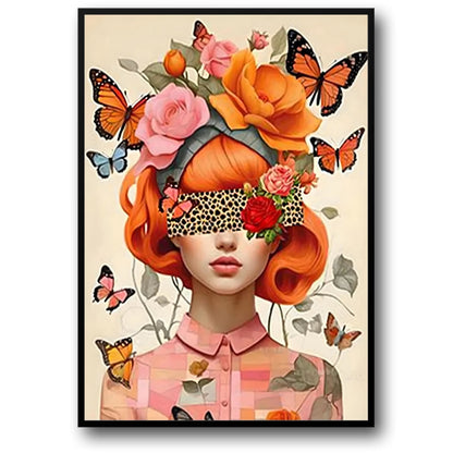 Spring's Embrace | Floral Female Art | Mind Blossoms