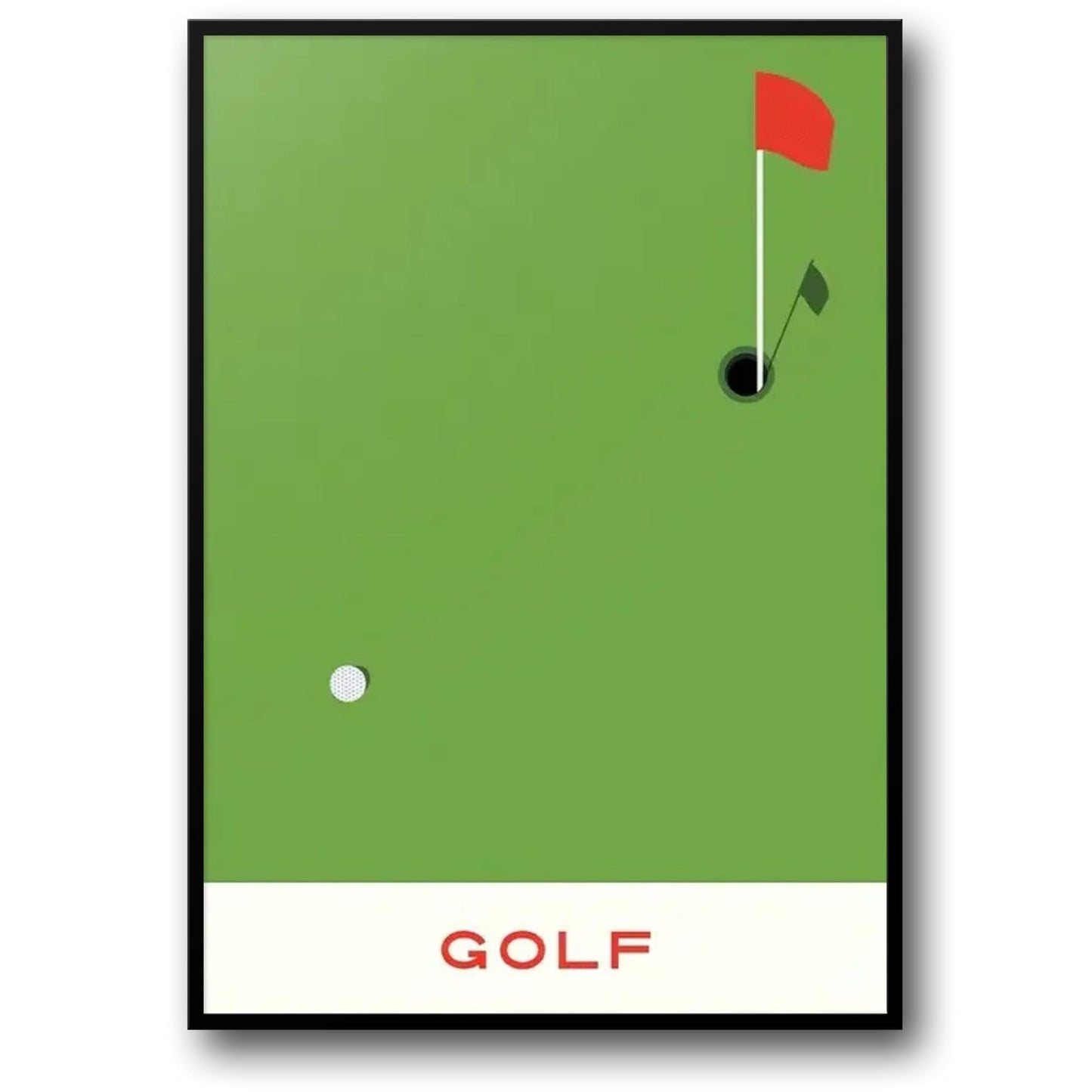 De Geometrie van de Overwinning | Golf Sportkunst
