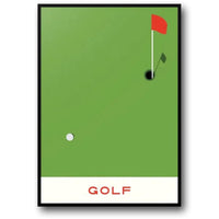Die Geometrie des Sieges | Golf-Sportkunst