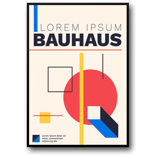 Bauhaus | Abstract Minimalism | Modern Art Poster | Geometric Design | Home Decor | Minimalist Wall Art