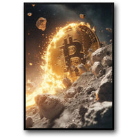 Bitcoin-Explosion | Futuristische Krypto-Kunst