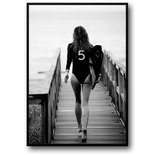 Surferin | Meereswelle | Küstenflair