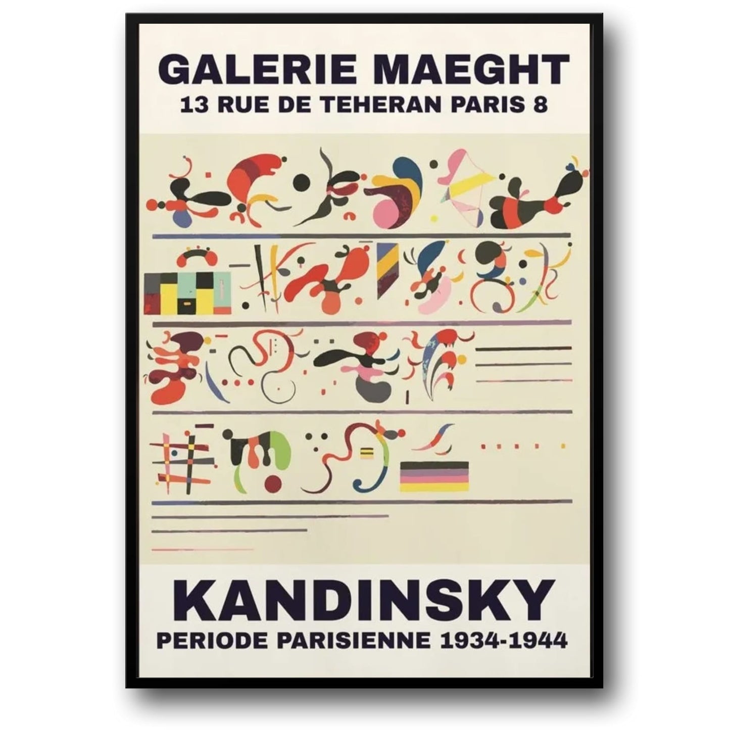 Period Parisienne | Wassily Kandinsky | 1934-1944 | Iconic Art Exhibition Poster