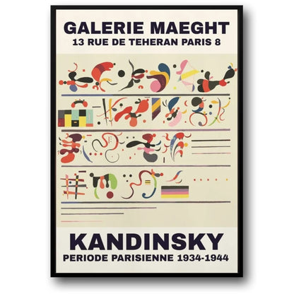 Period Parisienne | Wassily Kandinsky | 1934-1944 | Iconic Art Exhibition Poster