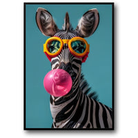 Kaugummi-Zebra | Punk-Kunstdesign
