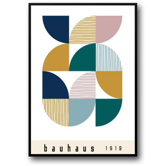 Bauhaus Art Poster | Modern Mosaic Design | Contemporary Home Decor | Visual Artwork for Living Room | Abstract Wall Poster
