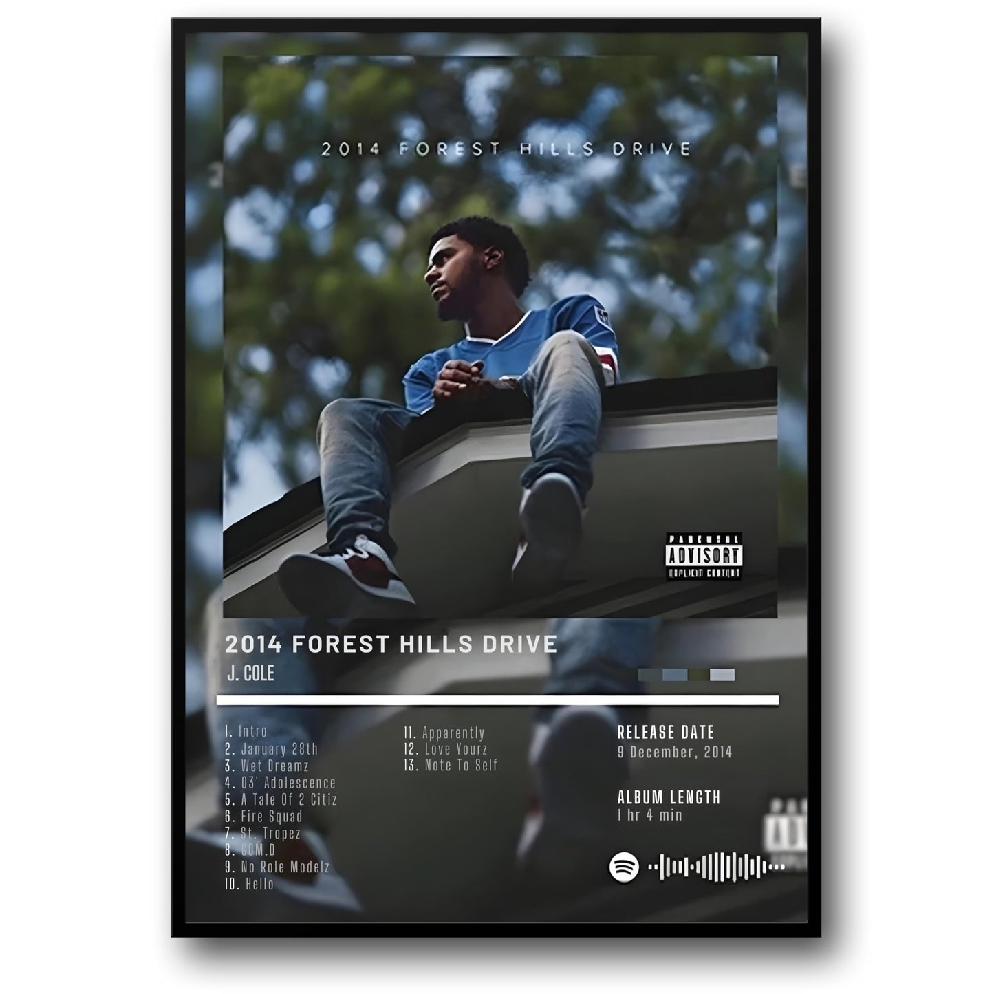 J. Cole | 2014 Forest Hills Drive | Hip Hop Art