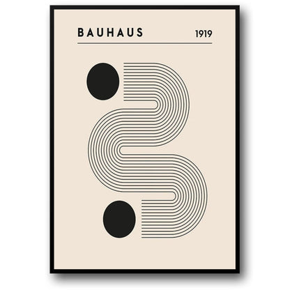 Bauhaus 1919 Poster | Raster der Innovation | Moderne Kunst | Heim- und Bürodekor | Abstrakte Wandkunst | Kreatives Design