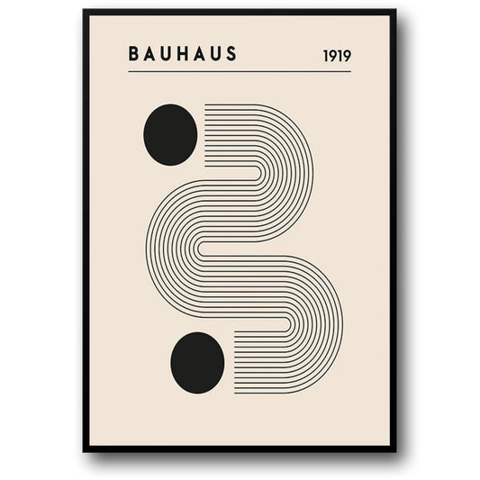 Bauhaus 1919 Poster | Grid of Innovation | Modern Art | Home & Office Decor | Abstract Wall Art | Creative Design