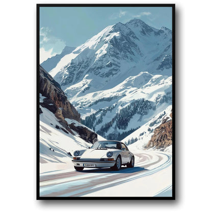 Classic Porsche | Retro Winter Wonderland | Vintage Sports Car Scene