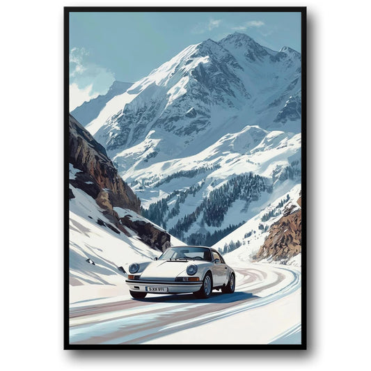 Classic Porsche | Retro Winter Wonderland | Vintage Sports Car Scene