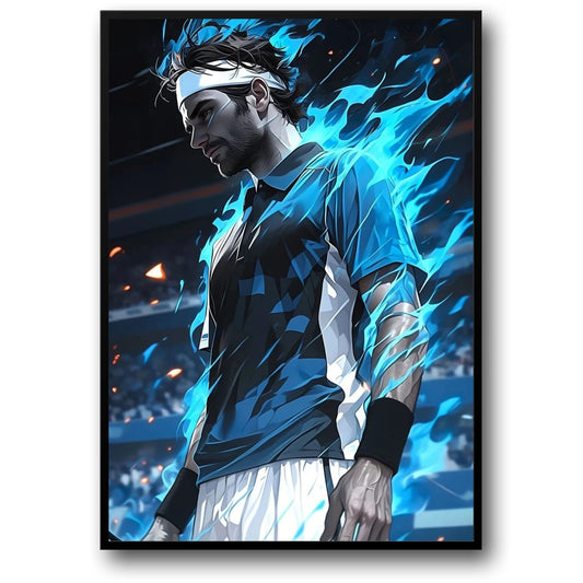 Roger Federer | Kunstwerk van Iconische Atleet