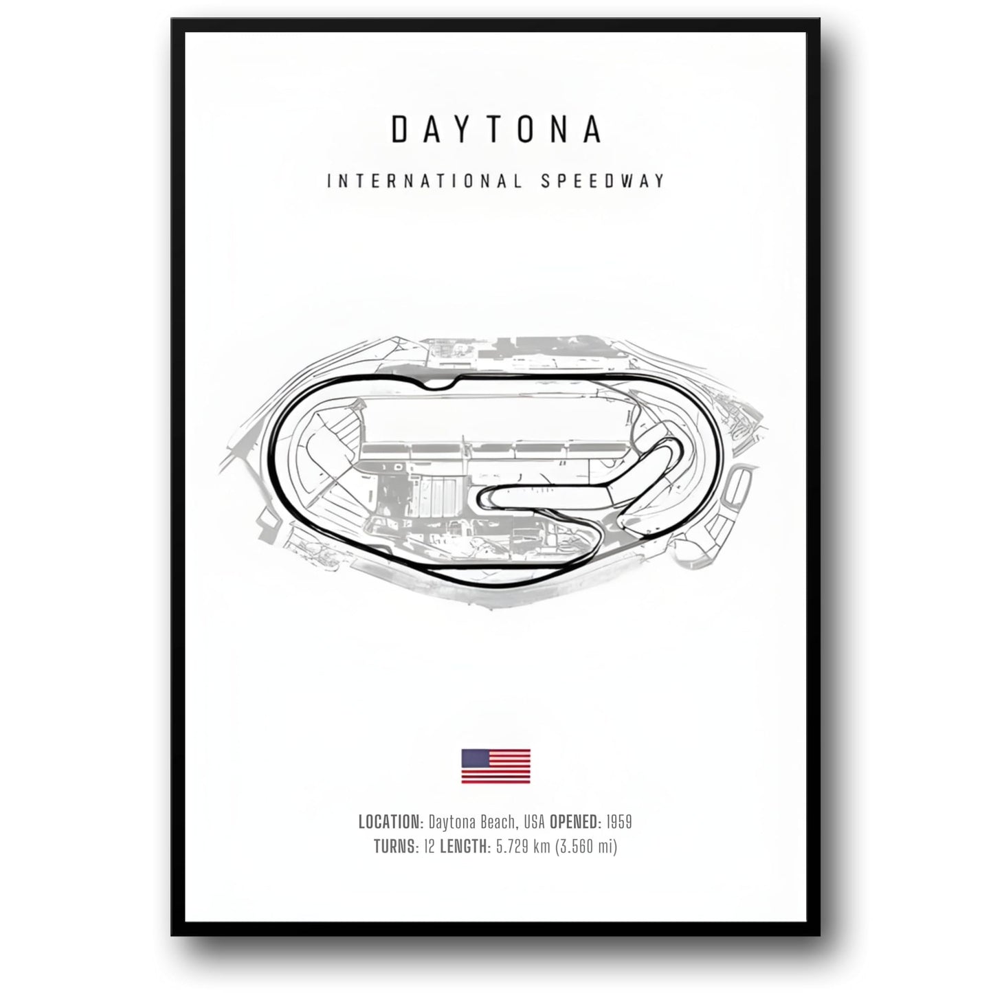 Daytona | F1 Circuit Indeling | Motorsport Kunst