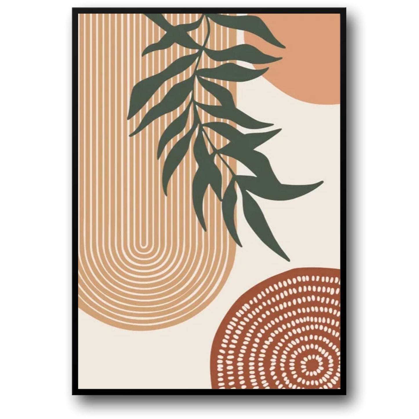 Autumn Leaves Landscape | Nature Art Poster | Fall Foliage Wall Decor | Seasonal Home Decoration | Botanical Print